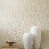 DT5082 Palma Taupe Silver Unpasted Non Woven Botanical Wallpaper from Candice Olsen After Eight Collection Made in United States