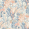 4071-71000 Kelp Garden Tropical Reef Coral Blue Animals Theme Prepasted Sure Strip Wallpaper from Blue Heron by Chesapeake Made in United States
