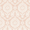 4071-71022 Helm Damask Floral Medallion Blush Pink Graphics Theme Prepasted Sure Strip Wallpaper from Blue Heron by Chesapeake Made in United States