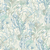 4071-71003 Kelp Garden Tropical Reef Light Blue Animals Theme Prepasted Sure Strip Wallpaper from Blue Heron by Chesapeake Made in United States