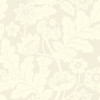 4074-87376 Augusta Flock Damask Off White Botanical Theme Unpasted Non Woven Wallpaper from Georgia by A-Street Prints Made in Great Britain