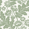 4074-87375 Augusta Flock Damask Seafoam Blue Botanical Theme Unpasted Non Woven Wallpaper from Georgia by A-Street Prints Made in Great Britain