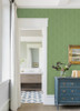 4074-26605 Walcott Stitched Trellis Light Green Graphics Theme Unpasted Non Woven Wallpaper from Georgia by A-Street Prints Made in Great Britain