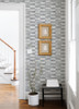 4074-26644 Braden Tile Gray Graphics Theme Unpasted Non Woven Wallpaper from Georgia by A-Street Prints Made in Great Britain