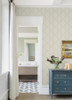 4074-26608 Walcott Stitched Trellis Cream Off White Graphics Theme Unpasted Non Woven Wallpaper from Georgia by A-Street Prints Made in Great Britain