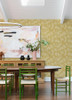 4120-26826 Maeve Jacobean Trail Mustard Yellow Botanical Theme Unpasted Non Woven Wallpaper from Middleton by A-Street Prints Made in Great Britain