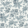4120-26814 Cecilia Fruit Light Blue Botanical Theme Unpasted Non Woven Wallpaper from Middleton by A-Street Prints Made in Great Britain