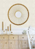 4074-26639 Scout Floral Ogee Light Gray Botanical Theme Unpasted Non Woven Wallpaper from Georgia by A-Street Prints Made in Great Britain
