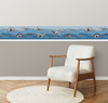 GB90242 X-Ray Dinosaurs Peel and Stick Wallpaper Border 10in Height x 15ft Blue Black White by Grace & Gardenia Designs