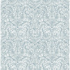 4121-26918 Elma Fiddlehead Sky Blue Botanical Theme Non Woven Wallpaper from Mylos by A-Street Prints Made in Great Britain