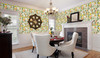 GW5321 Citrus & Bees Olives Flowers on Cream Wallpaper 26 inch wide X 18 feet long  Green Orange Yellow Made in USA Grace and Gardenia Designs