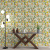 GW5321 Citrus & Bees Olives Flowers on Cream Wallpaper 26 inch wide X 18 feet long  Green Orange Yellow Made in USA Grace and Gardenia Designs
