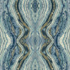 York Wallcoverings PSW1108RL Kaleidoscope Blue Premium Peel and Stick Wallpaper