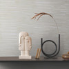 AG2096 Nikki Chu Water Reed Thatch Ivory Off White Gray Abstract Theme Unpasted Non Woven Wallpaper from Artistic Abstract