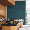 AG2075 Nikki Chu Block Rich Teal Blue Abstract Theme Unpasted Non Woven Wallpaper from Artistic Abstract