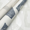 AG2105 Nikki Chu Modern Tribal Neutral Blue Gray Abstract Theme Unpasted Non Woven Wallpaper from Artistic Abstract