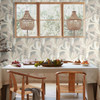 AG2002 Papier Colle Neutral Gray Beige Tropical Theme Unpasted Non Woven Wallpaper from Artistic Abstract