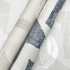 AG2104 Nikki Chu Modern Tribal Navy Blue Gray Abstract Theme Unpasted Non Woven Wallpaper from Artistic Abstract