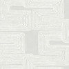 AG2035 Nikki Chu Zulu Thread Dove  Off White Gray Abstract Theme Unpasted Non Woven Wallpaper from Artistic Abstract