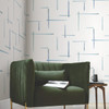 AG2042 Gilded Sumi-E Glint Blue Off White Modern Theme Unpasted Non Woven Wallpaper from Artistic Abstract