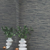 EV3940 Line Horizon Charcoal Gray Off White Modern Theme Unpasted Non Woven Wallpaper from Candice Olsen Casual Elegance