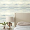 EV3988 Soothing Mists Scenic Blue Oasis Off White Modern Theme Unpasted Non Woven Wallpaper from Candice Olsen Casual Elegance