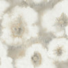 EV3962 Blended Floral Neutral Off White Brown Art Deco Theme Unpasted Non Woven Wallpaper from Candice Olsen Casual Elegance