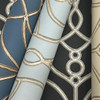 EV3948 Divine Trellis Dusty Blue Gray Modern Theme Unpasted Non Woven Wallpaper from Candice Olsen Casual Elegance