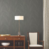 EV3936 Graceful Wisp Gray Silver Modern Theme Unpasted Non Woven Wallpaper from Candice Olsen Casual Elegance