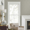 EV3966 Bayside Basket Weave Mocha Brown Gray Modern Theme Unpasted Non Woven Wallpaper from Candice Olsen Casual Elegance
