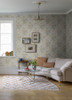 4143-22011 Hava Meadow Flowers Neutral Botanical Theme Non Woven Wallpaper from Botanica by A-Street Prints Made in Sweden