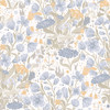 4143-22010 Hava Meadow Flowers Light Blue Botanical Theme Non Woven Wallpaper from Botanica by A-Street Prints Made in Sweden