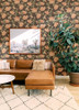 4143-34026 Bernadina Rosebush Black Botanical Theme Non Woven Wallpaper from Botanica by A-Street Prints Made in Sweden