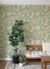 4143-22026 Kort Fruit and Floral Green Botanical Theme Non Woven Wallpaper from Botanica by A-Street Prints Made in Sweden