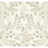4034-72132 Getty Jungle Damask Cream Off White Animals Theme Non Woven Wallpaper from Scott Living III by A-Street Prints Made in United States