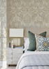4034-72132 Getty Jungle Damask Cream Off White Animals Theme Non Woven Wallpaper from Scott Living III by A-Street Prints Made in United States