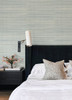 4034-72111 Kenter Sisal Grasscloth Aqua Blue Graphics Theme Paper Wallpaper from Scott Living III by A-Street Prints