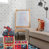 AST4351 Henry Starburst Blue Graphics Theme Non Woven Wallpaper from Erin Gates by A-Street Prints Made in United States