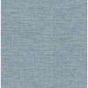 4157-26459 Exhale Faux Grasscloth Sky Blue Transitional Style Unpasted Non Woven Wallpaper Curio Collection Made in Great Britain