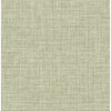 4157-25792 Tuckernuck Faux Linen Green Transitional Style Unpasted Non Woven Wallpaper Curio Collection Made in Great Britain