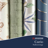 4157-M1701 Glen Texture Dark Blue Transitional Style Unpasted Non Woven Wallpaper Curio Collection Made in Great Britain