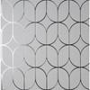 4157-42803 Raye Rosco Trellis Silver Gray Modern Style Unpasted Paper Wallpaper Curio Collection Made in Great Britain