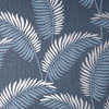 4157-42841 Leaf Tropical Navy Blue Tropical Style Unpasted Paper Wallpaper Curio Collection Made in Great Britain
