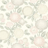 3125-72329 Zalipie Floral Trail Blush Pink Botanical Theme Prepasted Sure Strip Wallpaper Kinfolk Collection Made in United States