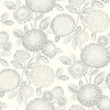 3125-72331 Zalipie Floral Trail Gray Botanical Theme Prepasted Sure Strip Wallpaper Kinfolk Collection Made in United States