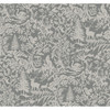 3125-72321 Alrick Forest Venture Charcoal Gray Woods & Forests Theme Prepasted Sure Strip Wallpaper Kinfolk Collection Made in United States