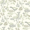 3125-72315 Malmo Trail Green Animals Theme Prepasted Sure Strip Wallpaper Kinfolk Collection Made in United States