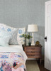 3125-72305 Button Block Geometric Blue Graphics Theme Prepasted Sure Strip Wallpaper Kinfolk Collection Made in United States