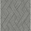 4125-26729 Ember Geometric Basketweave Gray Off White Graphics Theme Unpasted Non Woven Wallpaper from Fusion by A-Street Prints Made in Great Britain