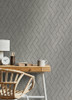 4125-26729 Ember Geometric Basketweave Gray Off White Graphics Theme Unpasted Non Woven Wallpaper from Fusion by A-Street Prints Made in Great Britain